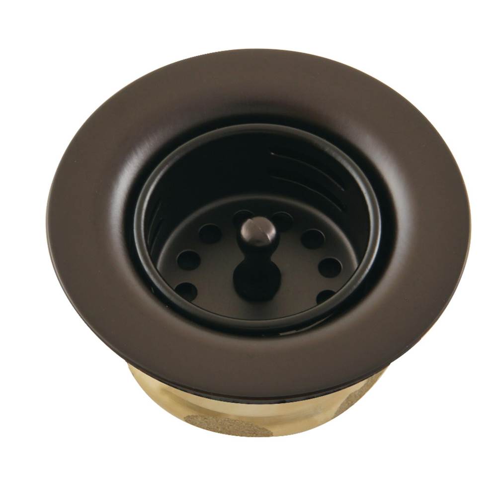 Kingston Brass Tacoma Stainless Steel Bar Sink Duo Basket Strainer, Oil Rubbed Bronze